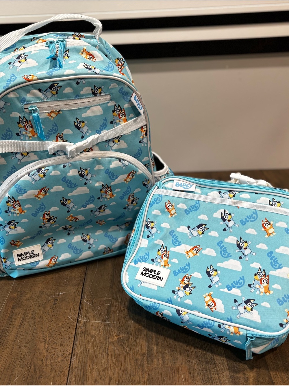 Simple Modern Kids Backpack and Lunch Bag Set- Bluey